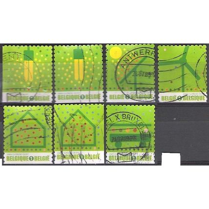 Belgique 2009 COB 3911 - 3915A O Cote (2016) 11.90 € Iniatives écologiques