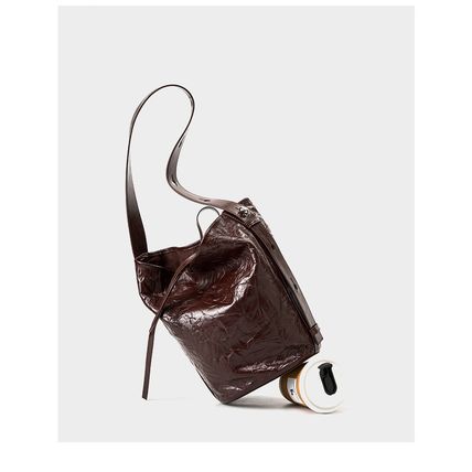 Women Genuine Leather Tote Handbags Hobo Bags Brown