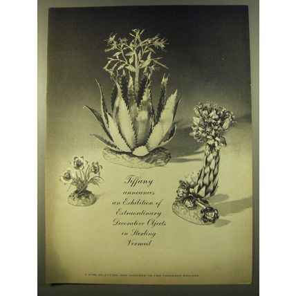 1961 Tiffany Decorative Objects Advertisement - Tiffany announces an exhibition
