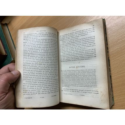 RARE* ANTIQUE CHATEAUBRIAND "LES MARTYRS" RELIGIOUS FRENCH BOOK (P4)