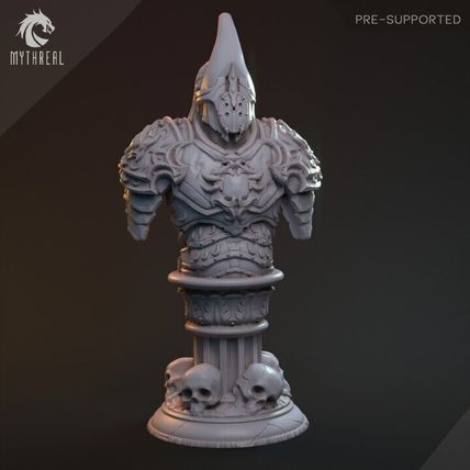 Mordred bust 75mm highly detailed miniature resin model and base 8k printed dnd