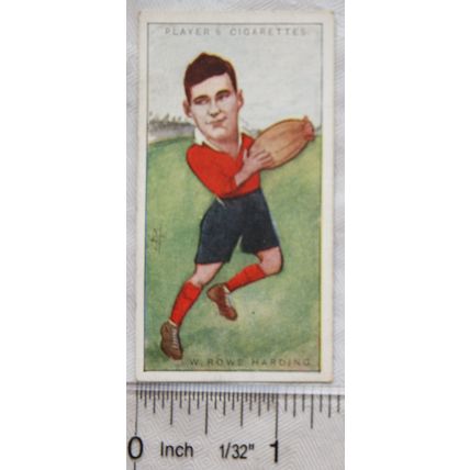 1926 Footballers Caricatures by RIP 36, W, Rowe Harding, Swansea Cambridge Wales