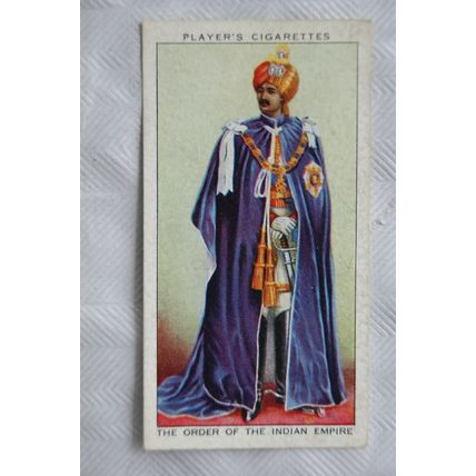 1937 Players Coronation Ceremonial Dress No. 27 Eminent Order of Indian Empire