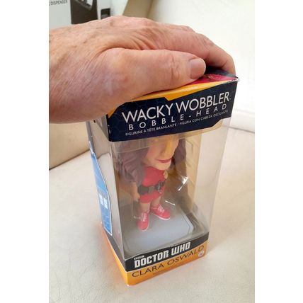 DOCTOR WHO : CLARA OSWALD : 6" WACKY WOBBLER BOBBLE-HEAD : VINYL FIGURE