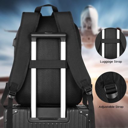 Black Backpack for Women Men,Casual School Backpack Teen Boys and Girls 15.6 Inc
