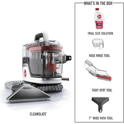 Hoover Cleanslate plus Portable Carpet + Upholstery Spot Cleaner Machine, Powerf