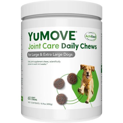 Lintbells Yumove Joint Supplement Dog Chews - Contains Glucosamine, Green Lipped