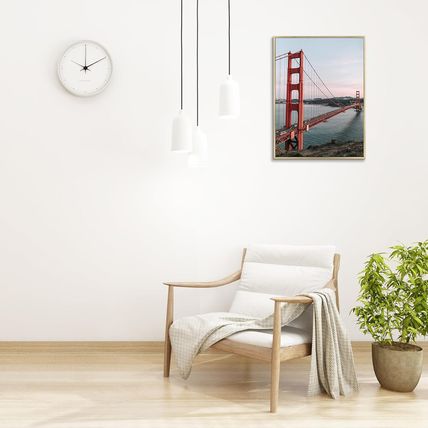 Frametory, 18X24 Aluminum Frame, Metal Wall Mount Frame for Prints with Real Gla