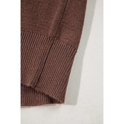 Coffee Western Howdy Boot Graphic High Neck Sweater