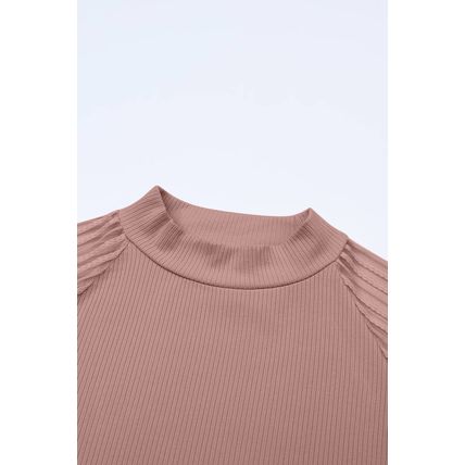 Fiery Red Sky Blue Longline Pocketed Top