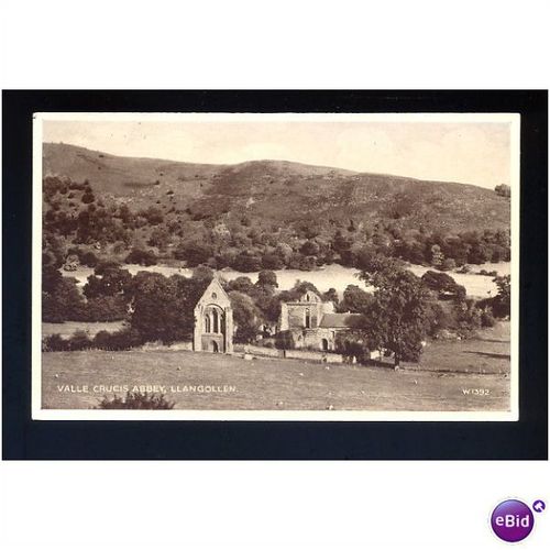 Wales LLANGOLLEN Abbey Postcard by Valentine (W.1392)
