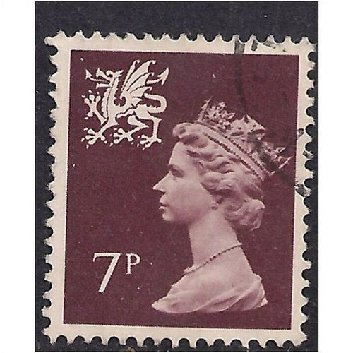 Wales GB 1978 7p Purple Brown Machin SG W23 (H192