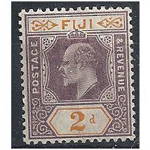 Fiji 1903 SG106 2d Dull Purple & Orange Mounted Mint . .
