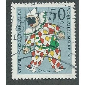 BERLIN -1970 50pf +25 'HUMANITARIAN RELEIF FUNDS' FINE USED (EBID44-738)