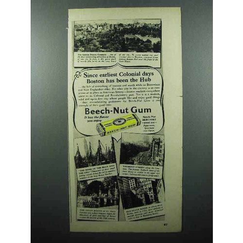 1948 Beech-Nut Gum Ad - Boston Has Been the Hub