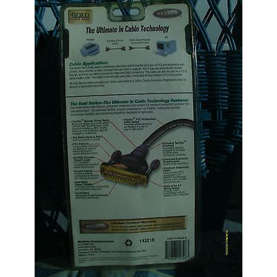 Belkin Multi Purpose Extension Cable 24 K Gold Plating Gold Series 6' New Sealed