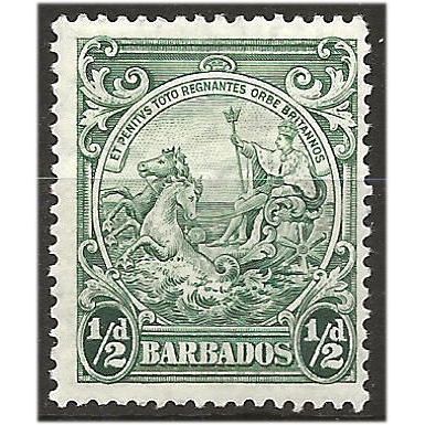 Barbados 1938 SG248 1/2d Green Mounted Mint . .. .