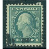 Used 498 1c George Washington Fine A03773