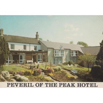 Peveril Of The Peak Hotel Derby Vintage 1970s Postcard