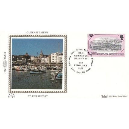 St Pierre Port Guernsey Photo Benham First Day Cover
