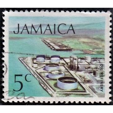 JAMAICA, 1972 5c Oil Refinery, SG 348 (Scott #347), used.