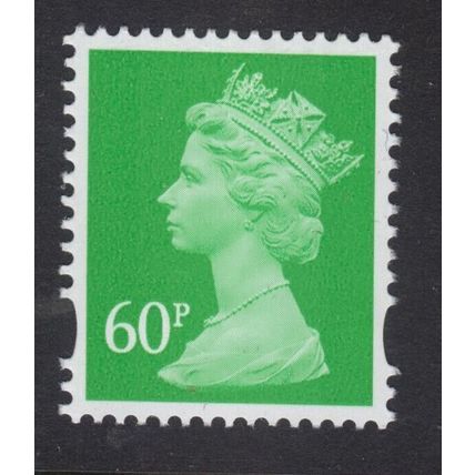 Y1730 U449 60p Light Emerald DE LA RUE Unmounted Mint GB Machin.