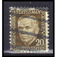 Used 1289 20c George Marshall Very Fine KA6135