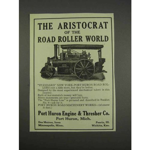 1913 Port Huron Engine & Thresher Co. Road Roller Ad