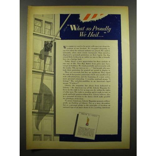 1940 Emblem of Liberty Ad - What So Proudly We Hail