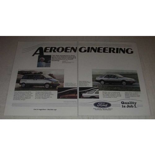 1985 Ford Aerostar and Merkur Ad - Aeroengineering
