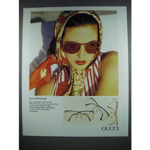 1989 Gucci Fashion Ad - Eyewear