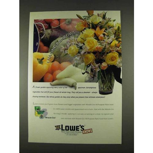 1996 Lowe's Miracle-Gro All Purpose Plant Food Ad