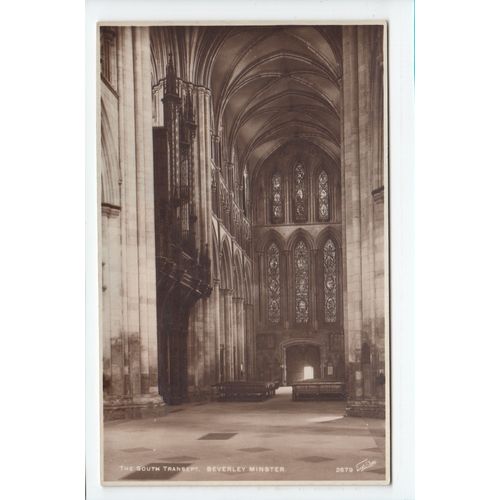 The South Transept Beverley Minster Postcard Yorkshire 2679