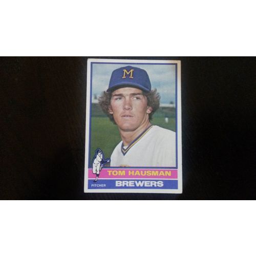 1976 Topps Card # 452 Tom Hausman Very Good (3) Milwaukee Brewers