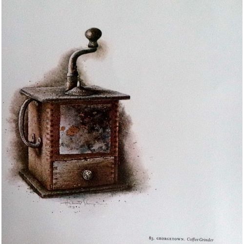 Original Hubert Shuptrine Print Old Country Wooden Coffee Grinder American South