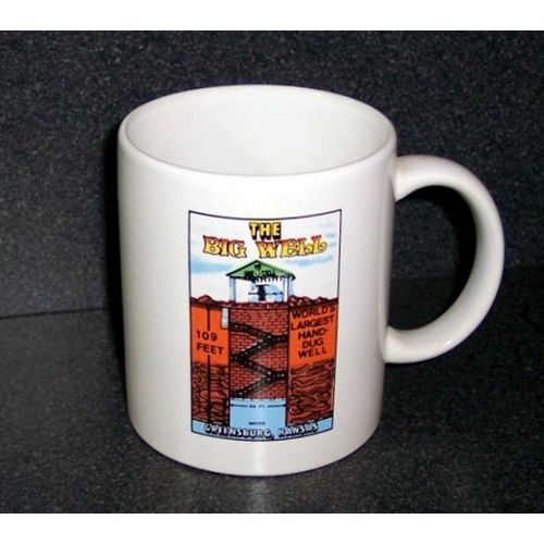 The Big Well Greensburg Kansas coffee cup mug handdug well Giftware San Marcos