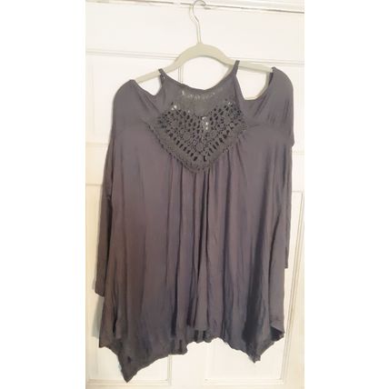 Leo Rosi Women's Laura Top. Plus Sizes Available. Grey Xx-Large(20-22
