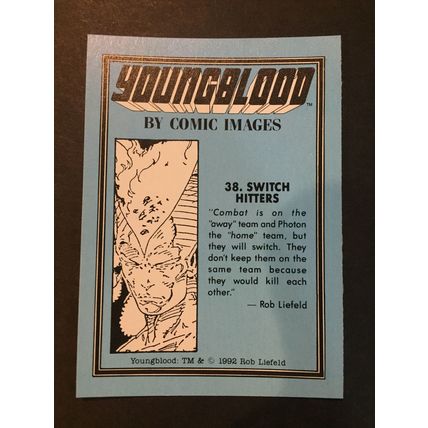 Youngblood trading card #38, excellent condition!