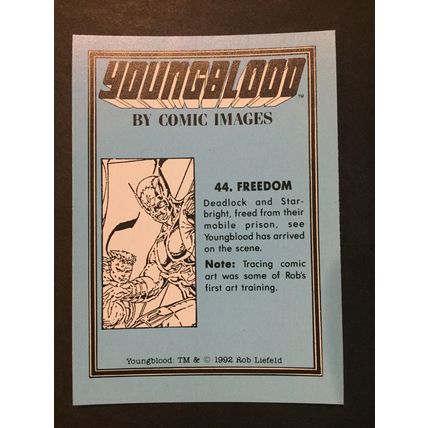 Youngblood trading card #44, excellent condition!