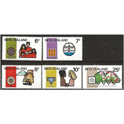 New Zealand 1976 Anniversaries Set SG1110-1114 Unmounted Mint . .. .