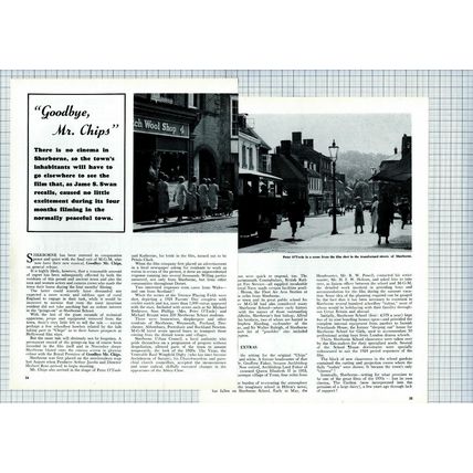 (6176) Sherborne Dorset Goodbye Mr Chips Film - 1969 Article