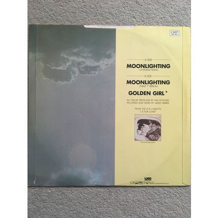 AL JARREAU - MOONLIGHTING / GOLDEN GIRL (UK 1987 12" VINYL SINGLE)
