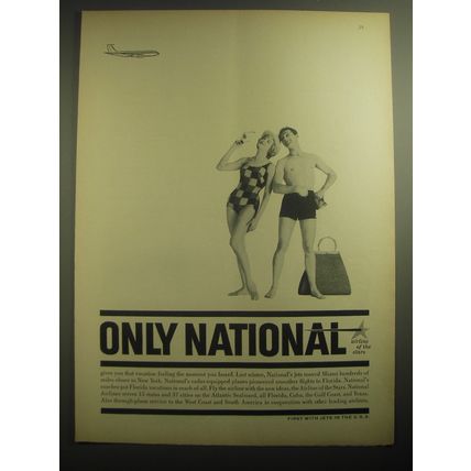 1959 National Airlines Advertisement - Only National Airline of the stars