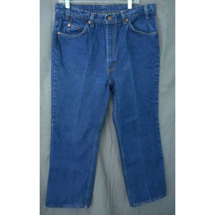 VTG Levi Strauss 517 Jeans 38W x 29L 20517 0217 Orange Tab Rivet Stamping 575