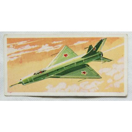 Lyons Tea card Wings of Speed No. 23 Soviet Fighter E-66