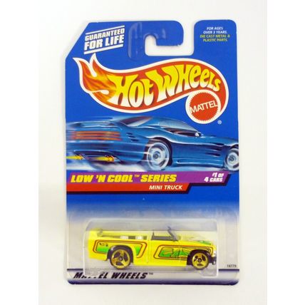 Hot Wheels Mini Truck #697 Low 'N Cool Series #1 of 4 Yellow Die-Cast Car 1998