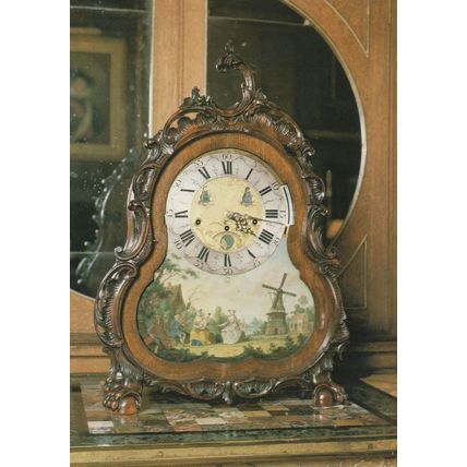 1730 Dutch Windmill Antique Clock South Queensferry Scotland Postcard
