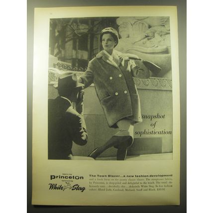 1959 White Stag Town Blazer Ad - Snapshot of sophistication