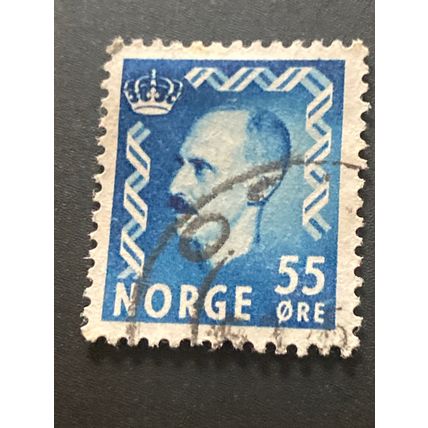 Briefmarke Norwegen 55 Öre 1952 Michel 366 gestempelt