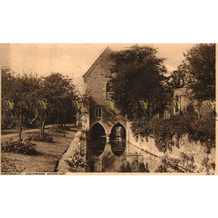 Canterbury Greyfriars Monastery, Kent, 78175 Photochrom Postcard, 1949